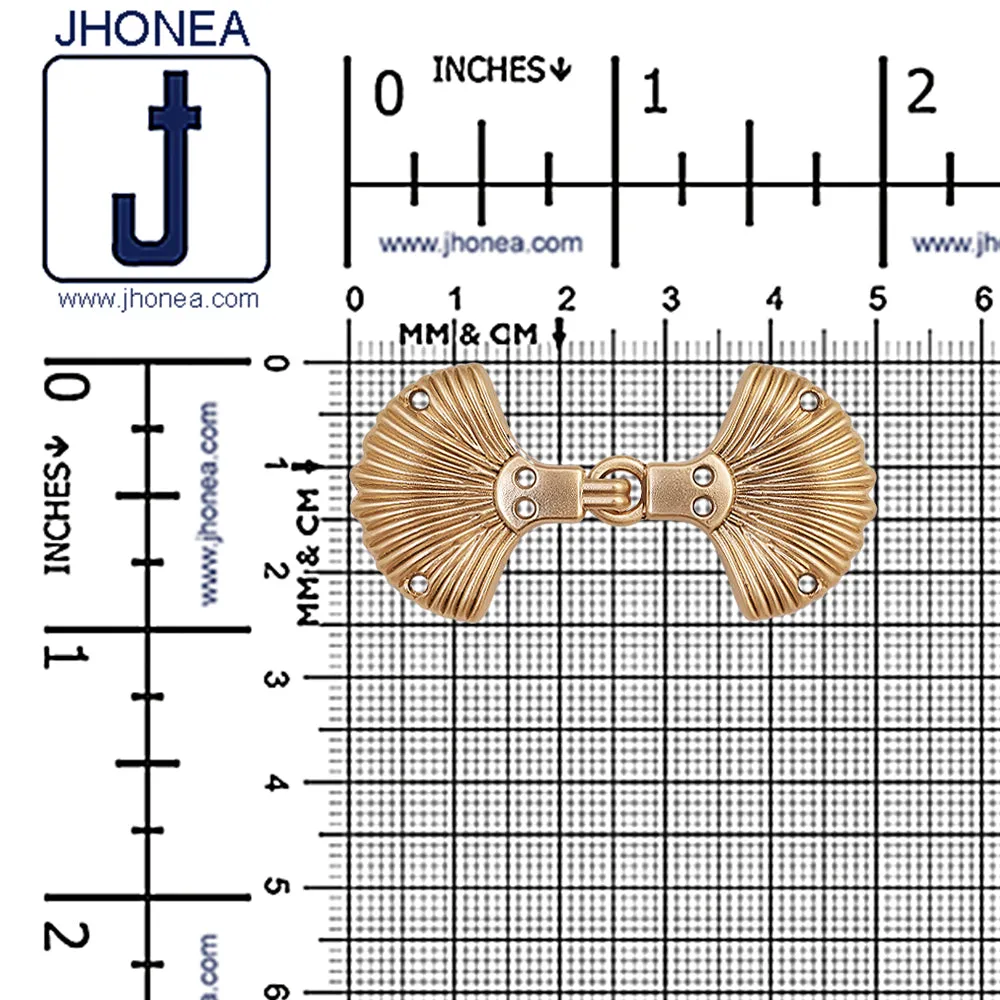 Finest Engraved Design Two Part Metal Clasp Closure