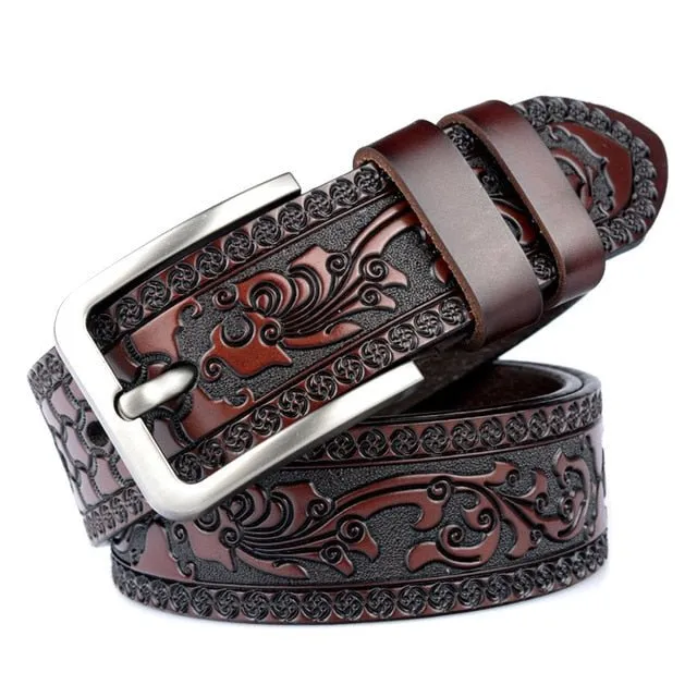 Floral Luxe Genuine Leather Belt