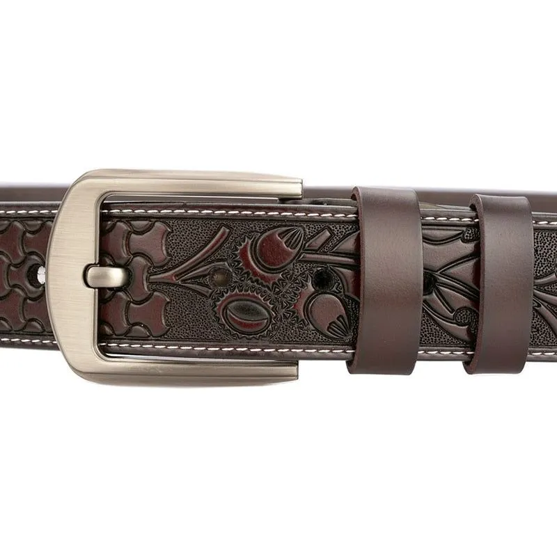 Floral Luxe Genuine Leather Belt