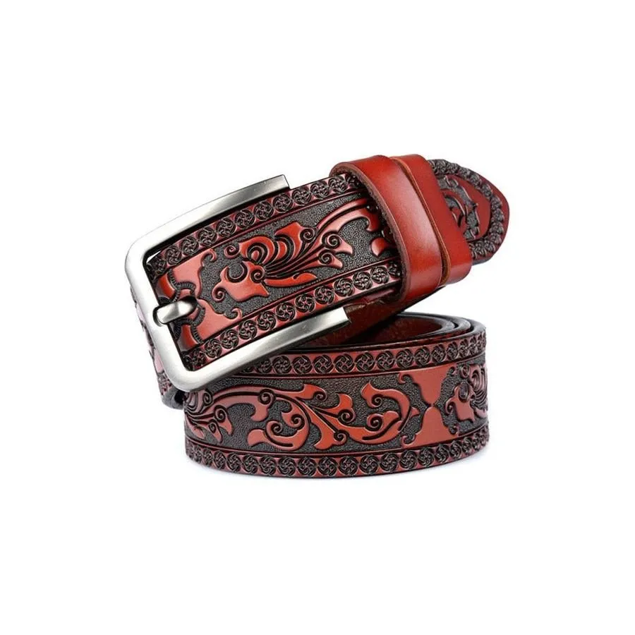 Floral Luxe Genuine Leather Belt