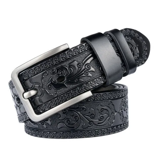 Floral Luxe Genuine Leather Belt