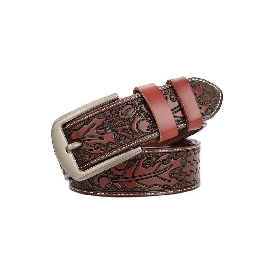 Floral Luxe Genuine Leather Belt