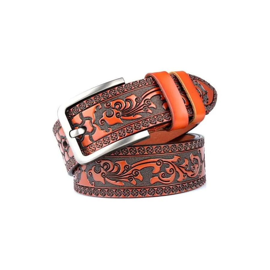 Floral Luxe Genuine Leather Belt