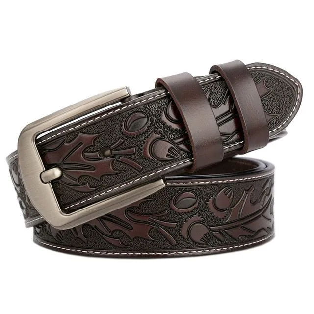 Floral Luxe Genuine Leather Belt