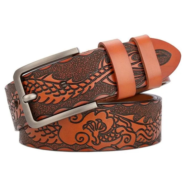 Floral Luxe Genuine Leather Belt