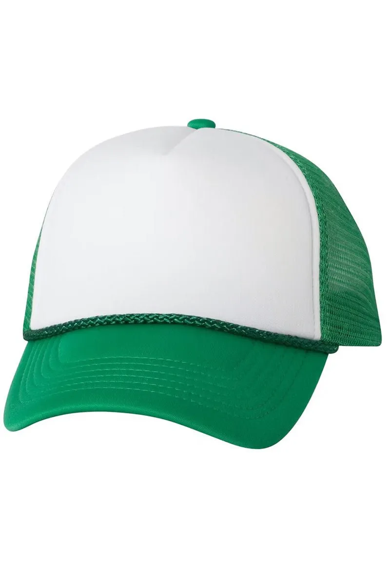 Football Coquette Bow Foam Mesh Back Trucker Cap