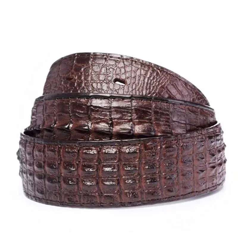 GatorLuxe Exotic Alligator Print Leather Belt