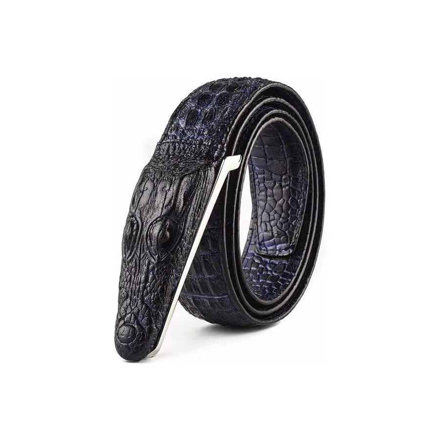 GatorLuxe Exotic Alligator Print Leather Belt