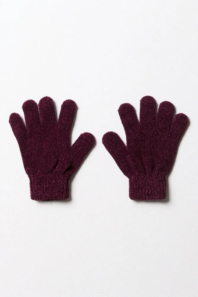 Gloves Dark Purple