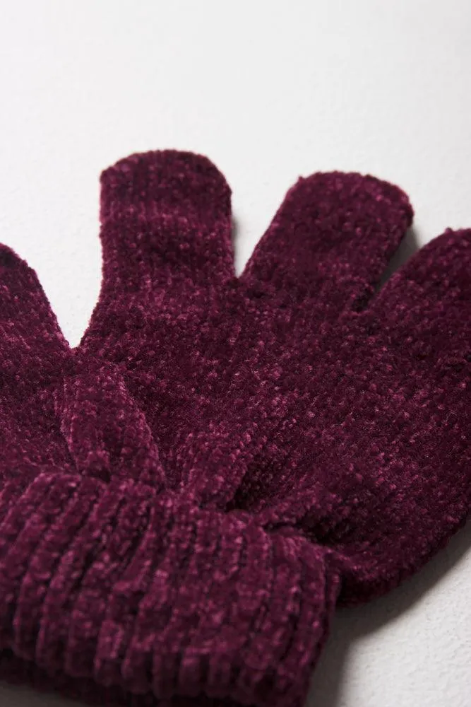 Gloves Dark Purple