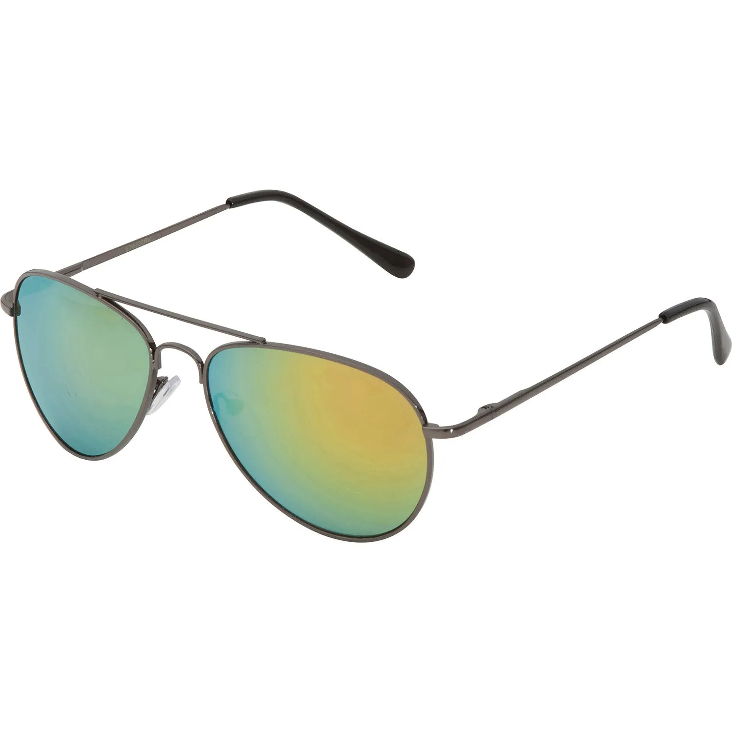 grinderPUNCH Multi-Colored Mirrored Aviator Sunglasses