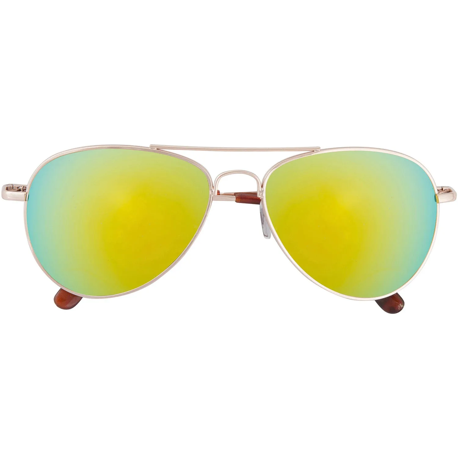 grinderPUNCH Multi-Colored Mirrored Aviator Sunglasses