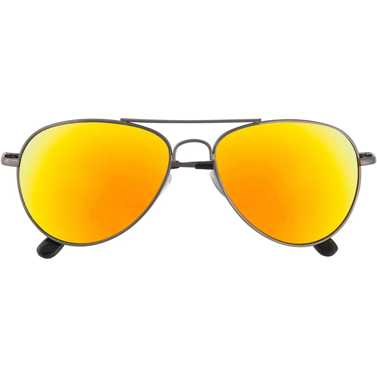 grinderPUNCH Multi-Colored Mirrored Aviator Sunglasses