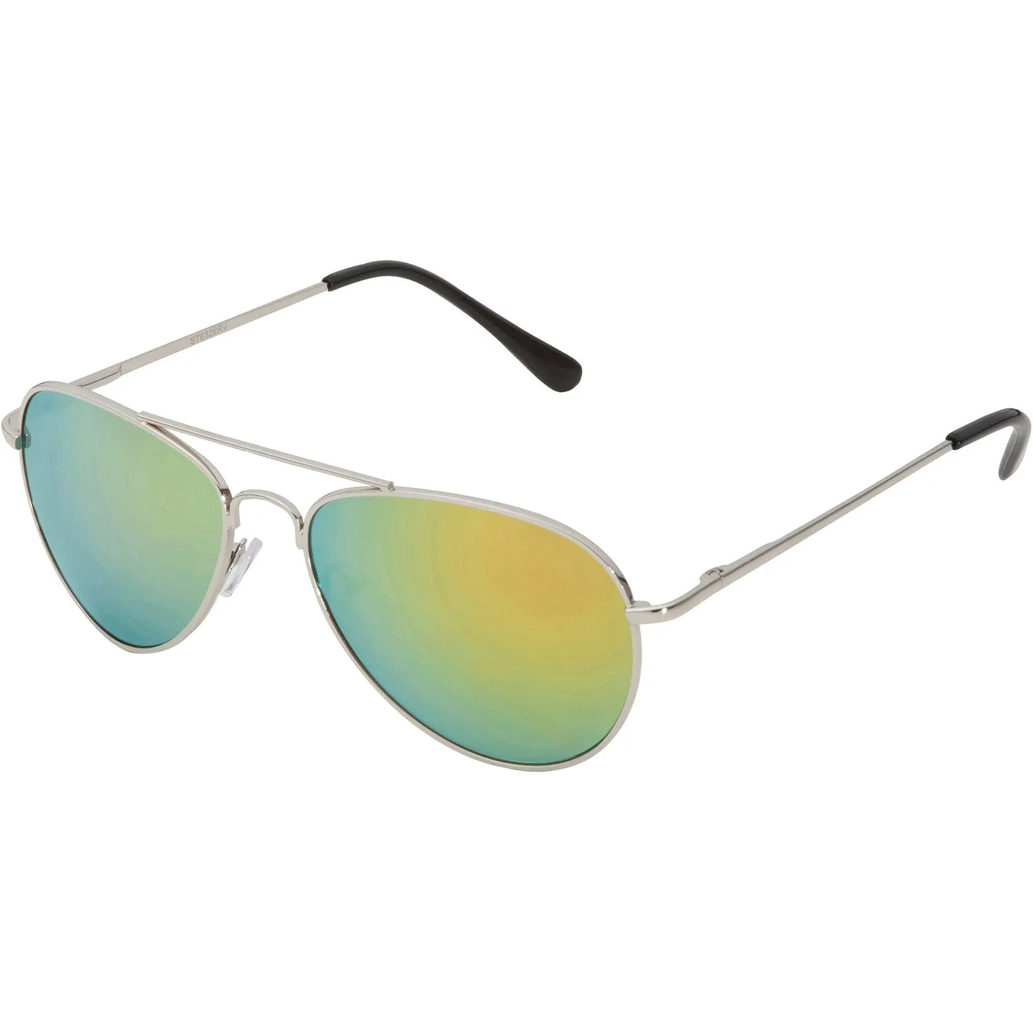 grinderPUNCH Multi-Colored Mirrored Aviator Sunglasses