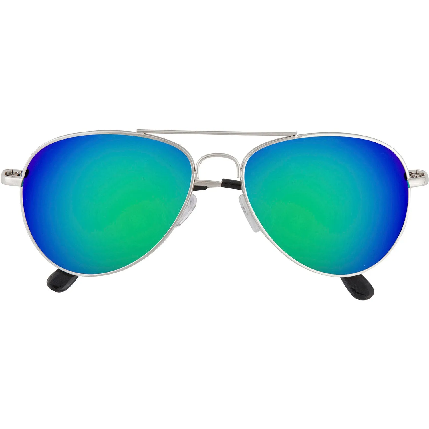 grinderPUNCH Multi-Colored Mirrored Aviator Sunglasses