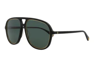 Gucci Aviator Sunglasses Black/Green