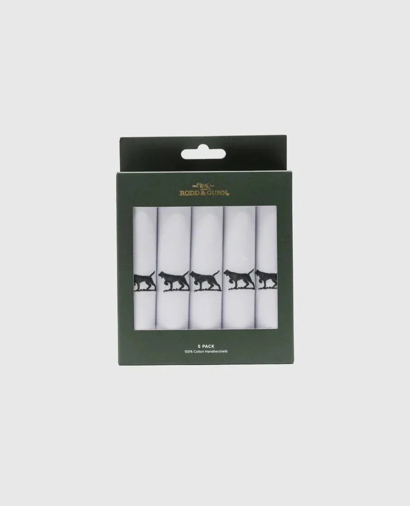 GUNNER HANDKERCHEIF WHITE 5PK