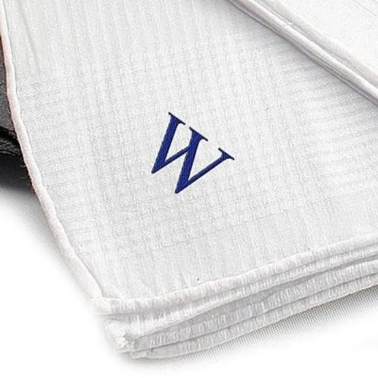 Hand Rolled 1pc. Men's Personalized Hankie