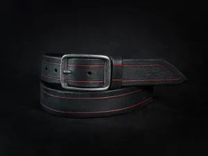 Handmade Leather Black Belt for Men - Unique Fashion Design Genuine Leather  Fashionable Accessories for Men