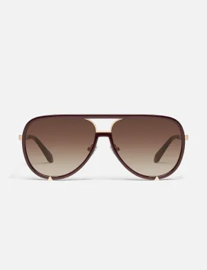 High Profile Sunglasses, Espresso/Brown