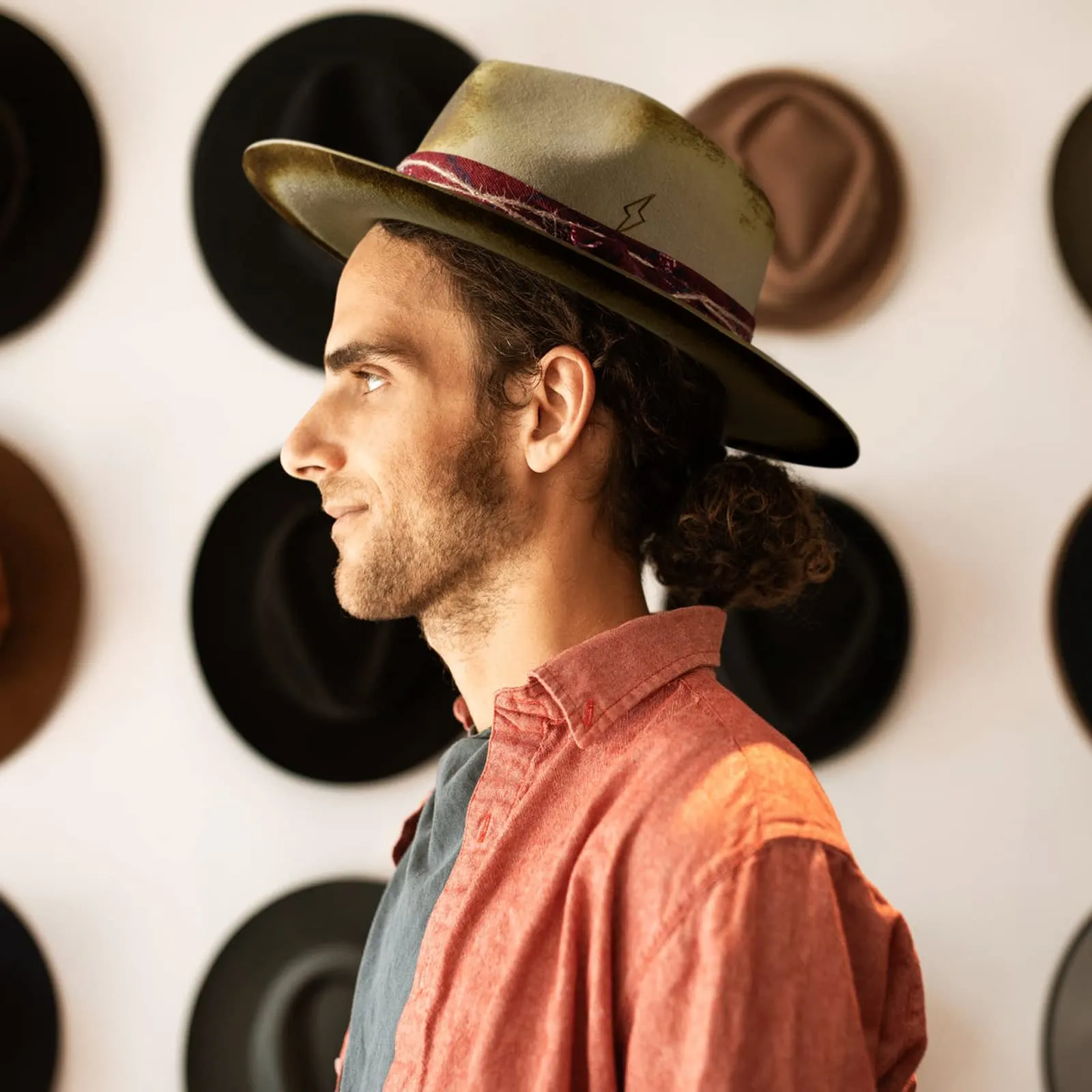 Horizon - Handcrafted Burned Distressed Fedora Hat