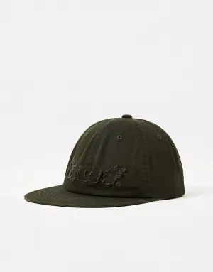 HUF Distressed Logo 5 Panel Cap - Hunter Green