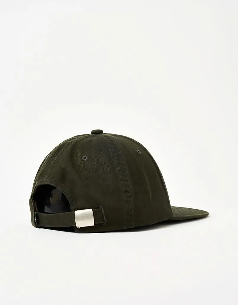 HUF Distressed Logo 5 Panel Cap - Hunter Green