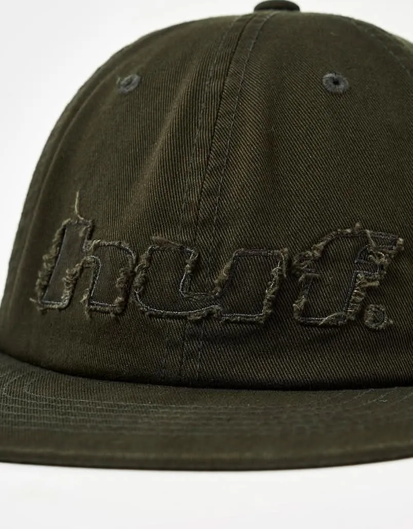 HUF Distressed Logo 5 Panel Cap - Hunter Green