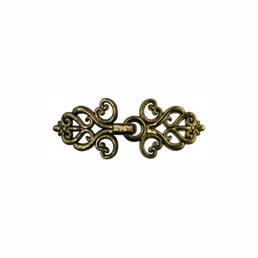 Intricate Designer Metal Clasp Closure Hook for Designer Clothing