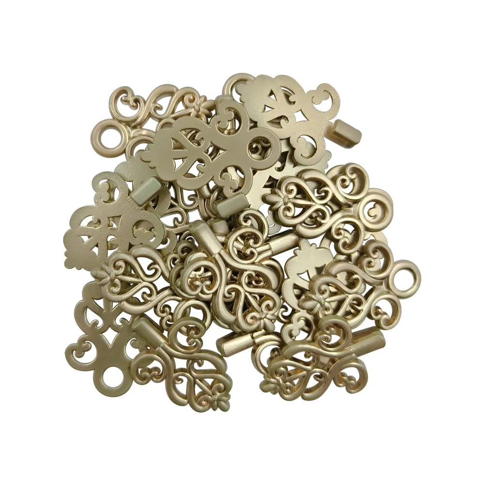 Intricate Designer Metal Clasp Closure Hook for Designer Clothing