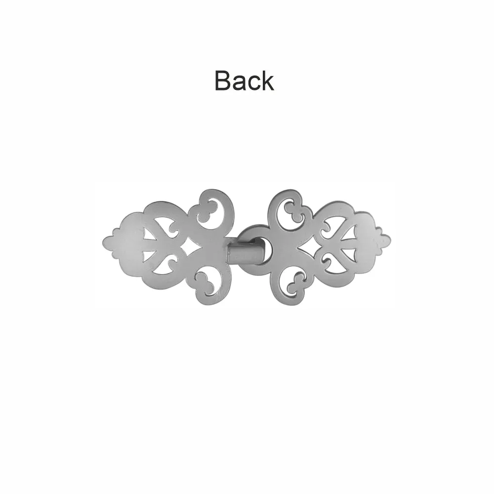 Intricate Designer Metal Clasp Closure Hook for Designer Clothing