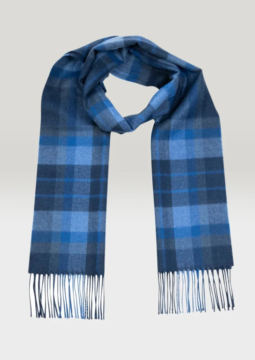 John Hanly Merino Scarf | Blue Navy