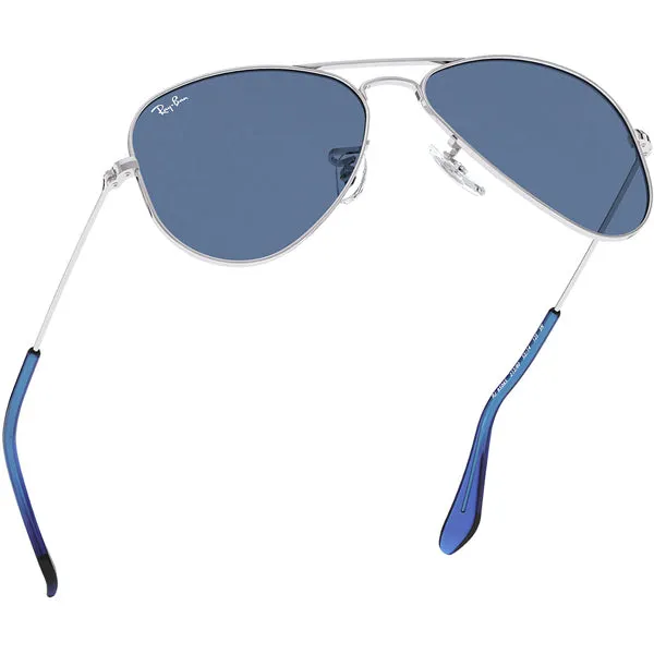 Junior Aviator - Silver/Dark Blue Classic