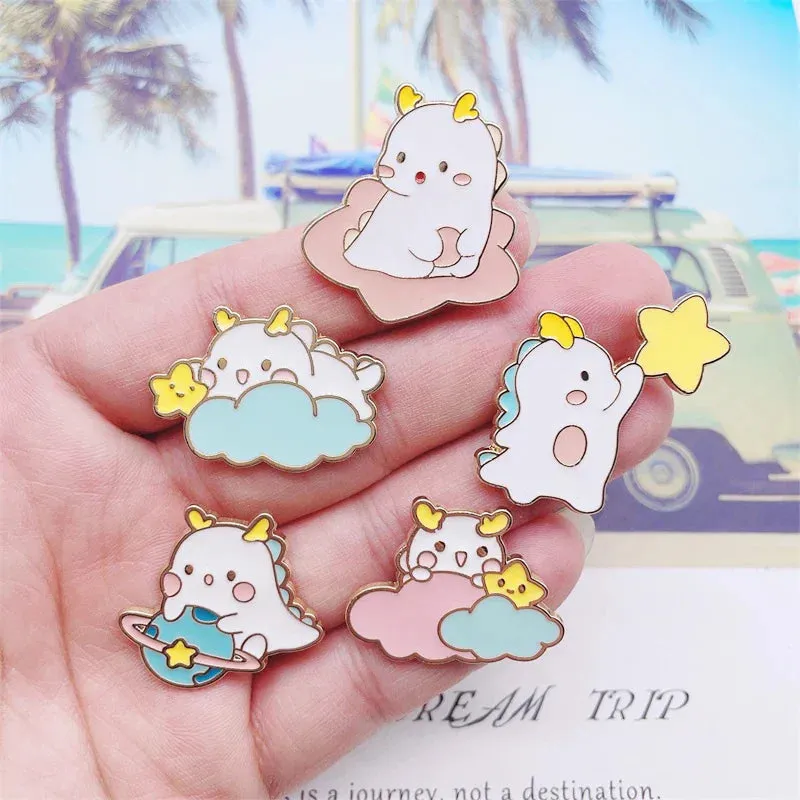 Kawaii Dragon Enamel Pins