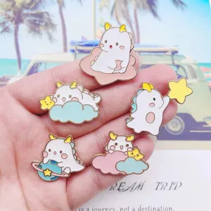 Kawaii Dragon Enamel Pins