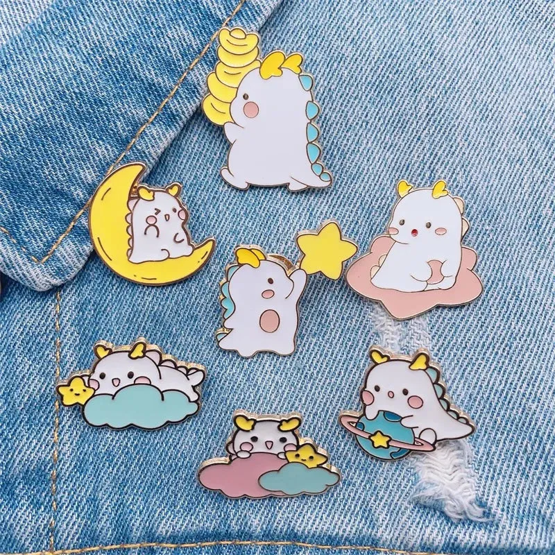 Kawaii Dragon Enamel Pins