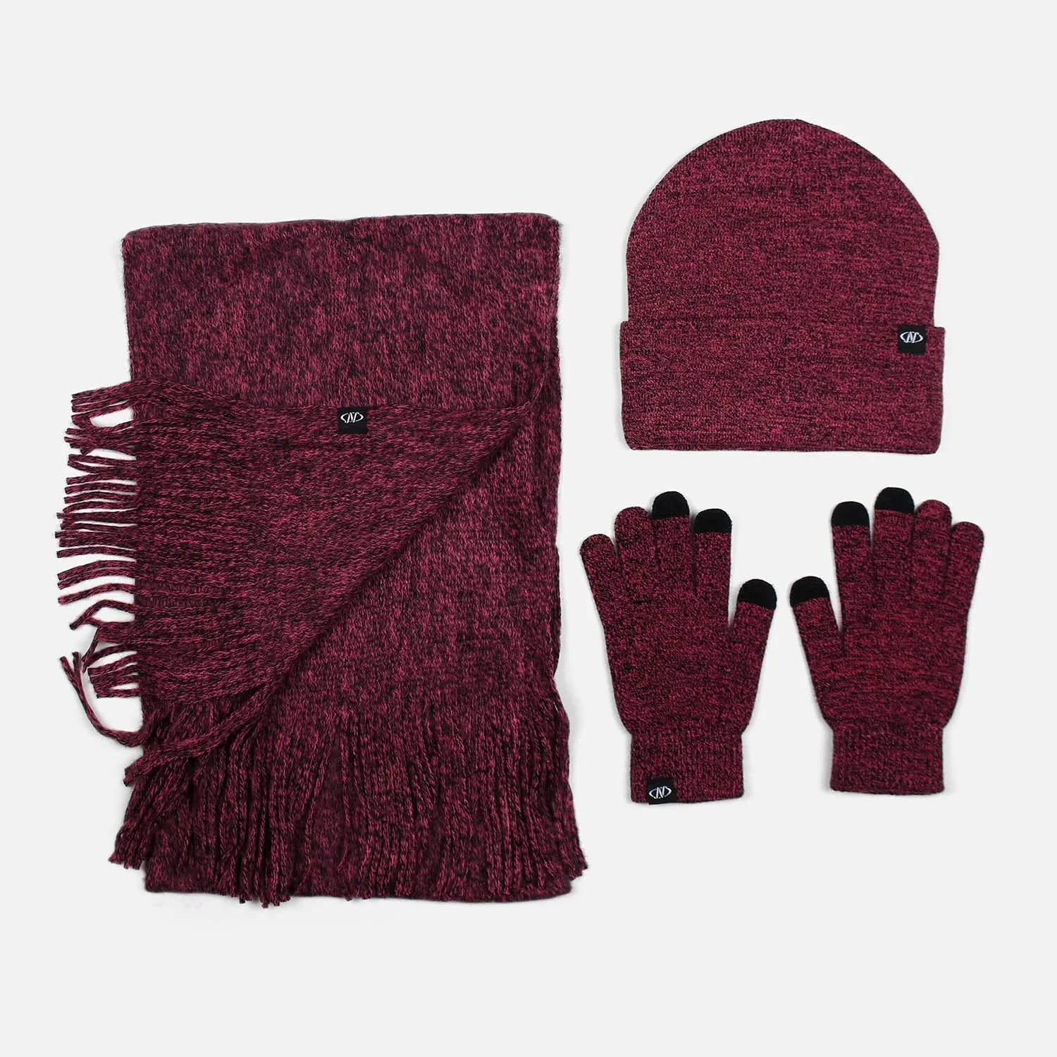 LADIES CAP, SCARF & GLOVES SET