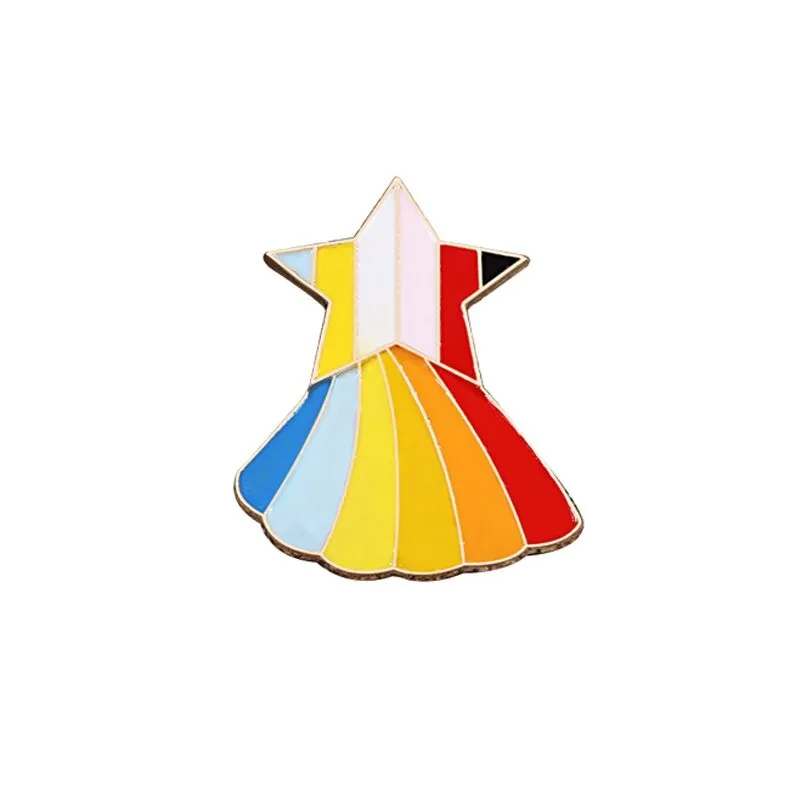 LGBT Rainbow Heart, Peace, and Love Enamel Brooch Pins Collection