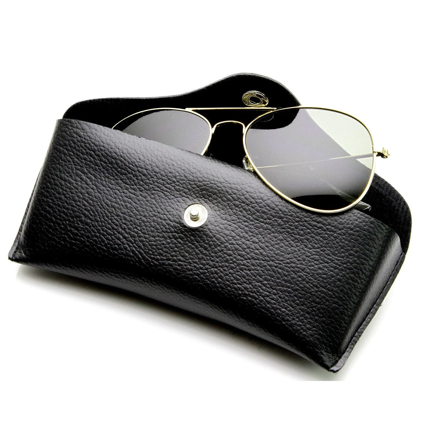 Limited Edition Classic Metal Tear Drop Aviator Sunglasses   Case 1041