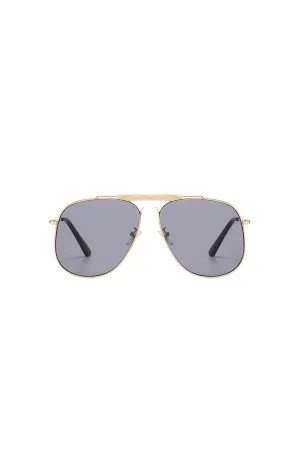 Malika Aviator Sunglasses Bone