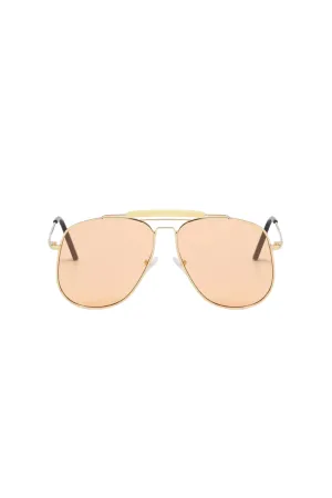 Malika Aviator Sunglasses Champagne