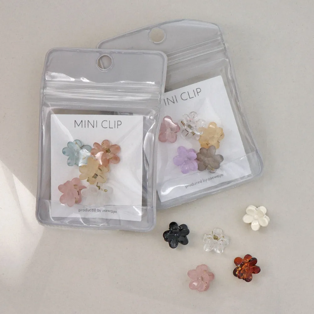 Mini Flower Hair Clip Pack