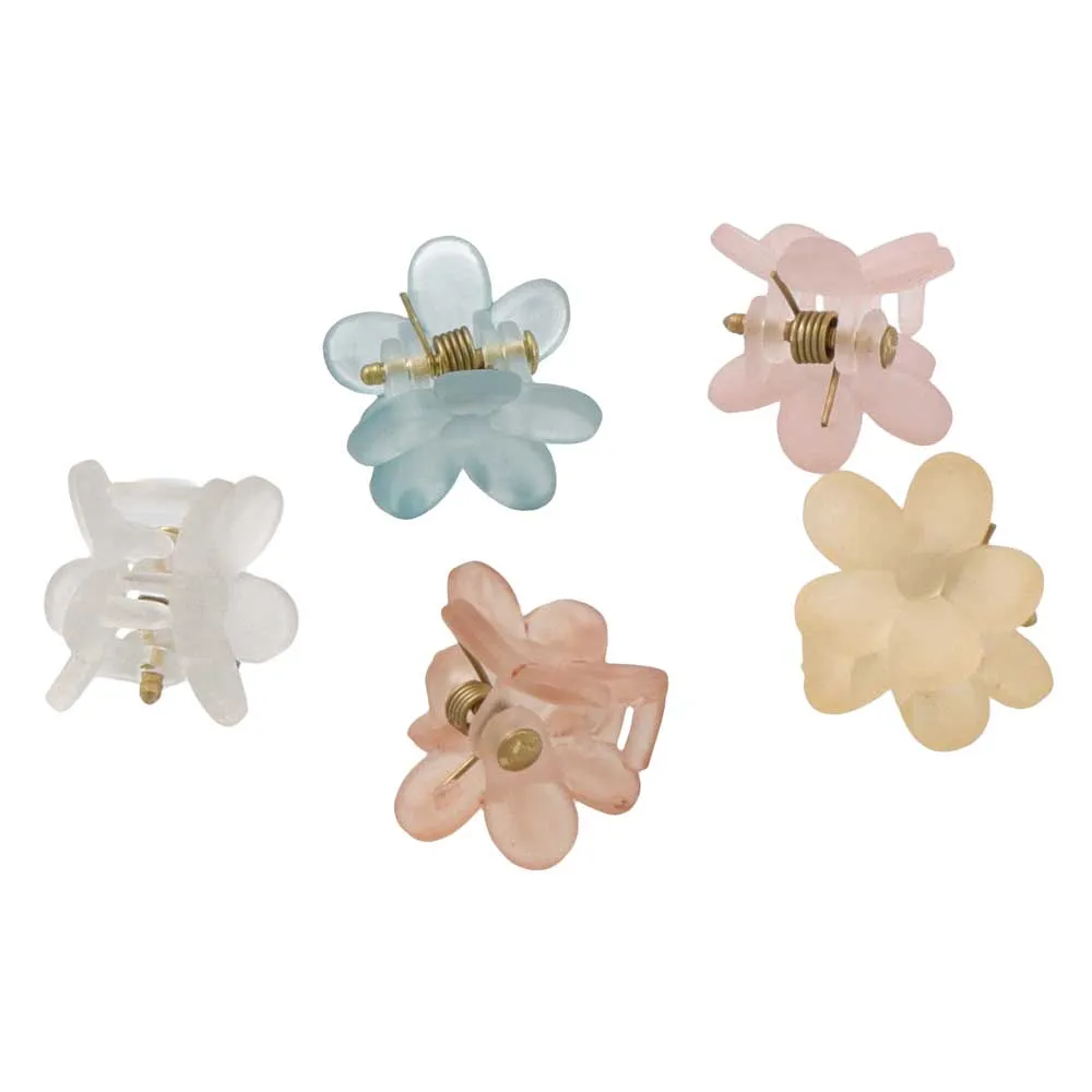 Mini Flower Hair Clip Pack