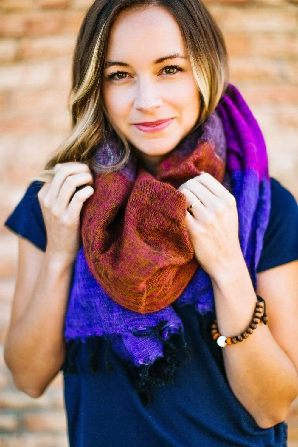 Multicolor Himalayan Wool Scarf