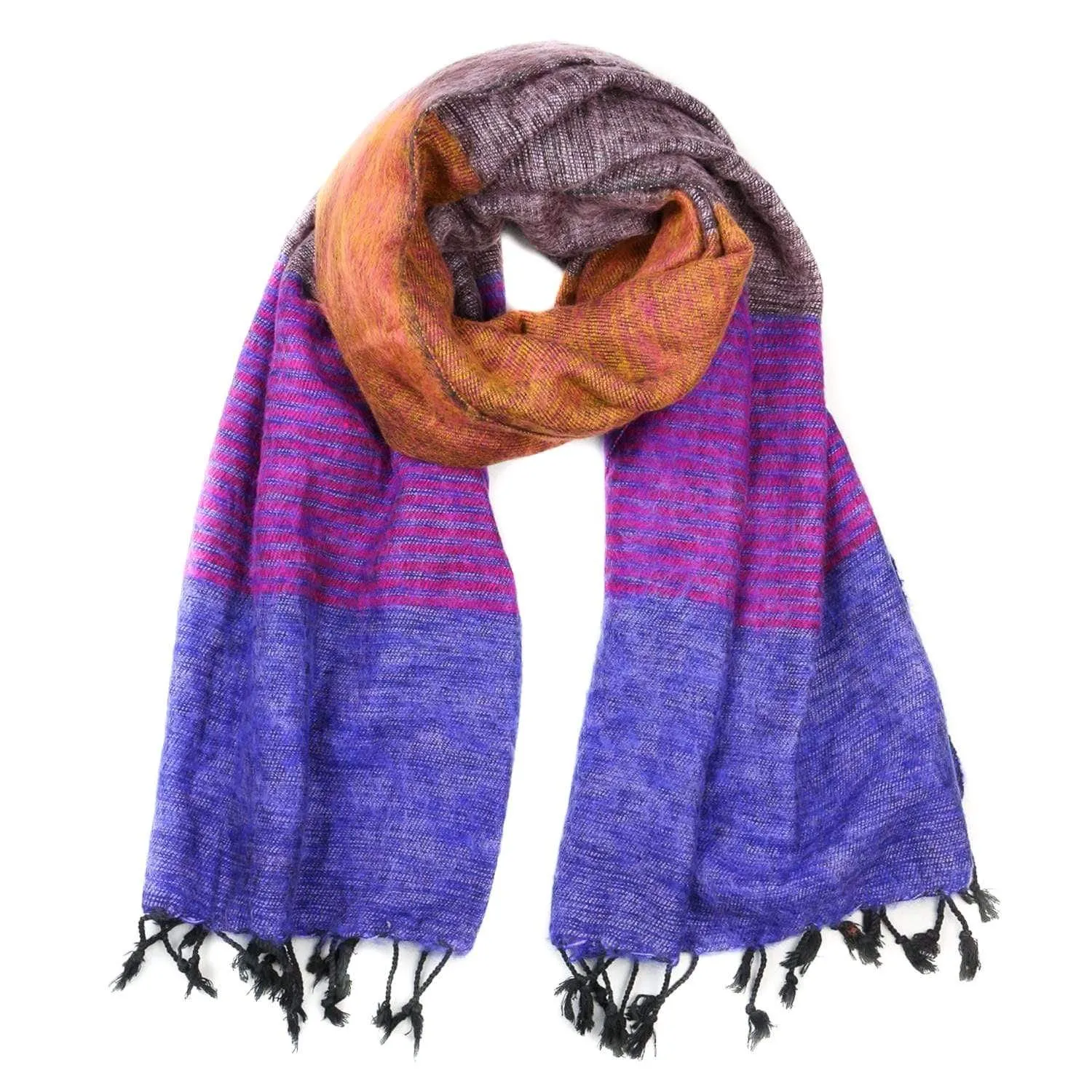 Multicolor Himalayan Wool Scarf