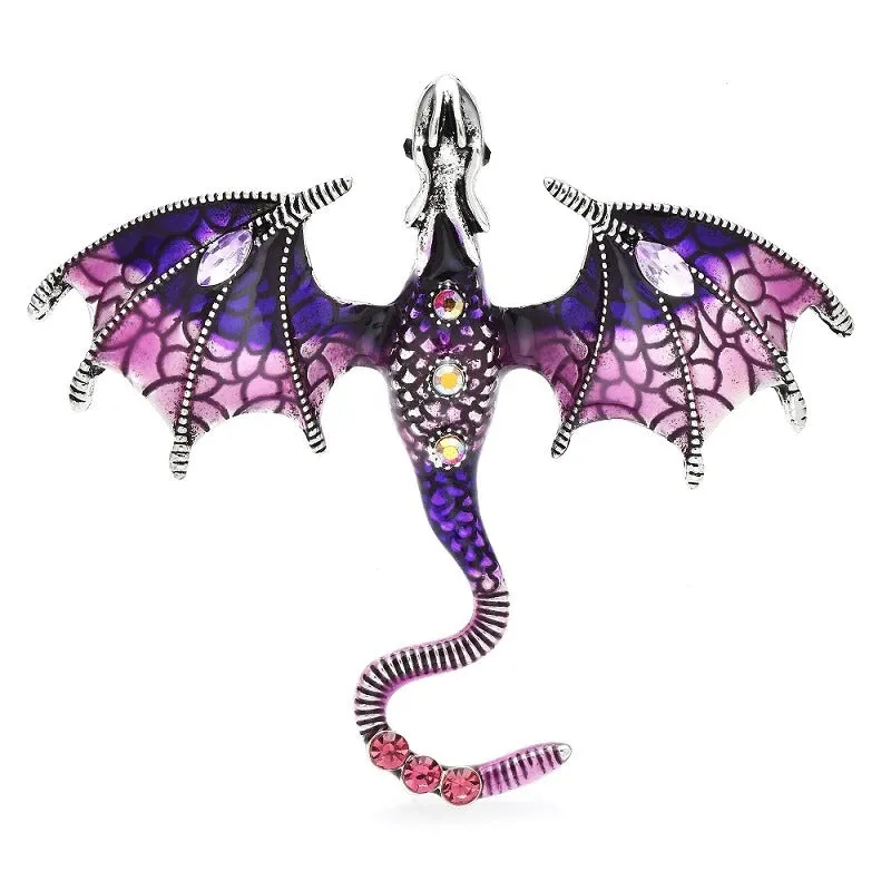 Mystical and Magical Dragon Brooch Pins