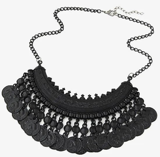 Pendant Tribal Charms Indian Statement Tassel  Necklace