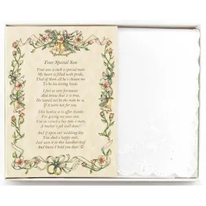 Personalized From the Bride to her Mother-in-Law Wedding Handkerchief