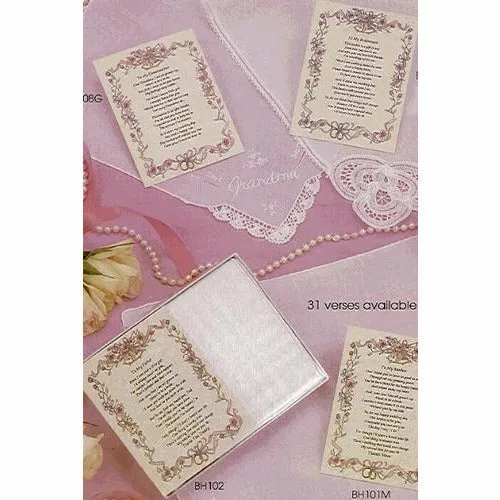 Personalized From the Bride to her Mother Wedding Handkerchief