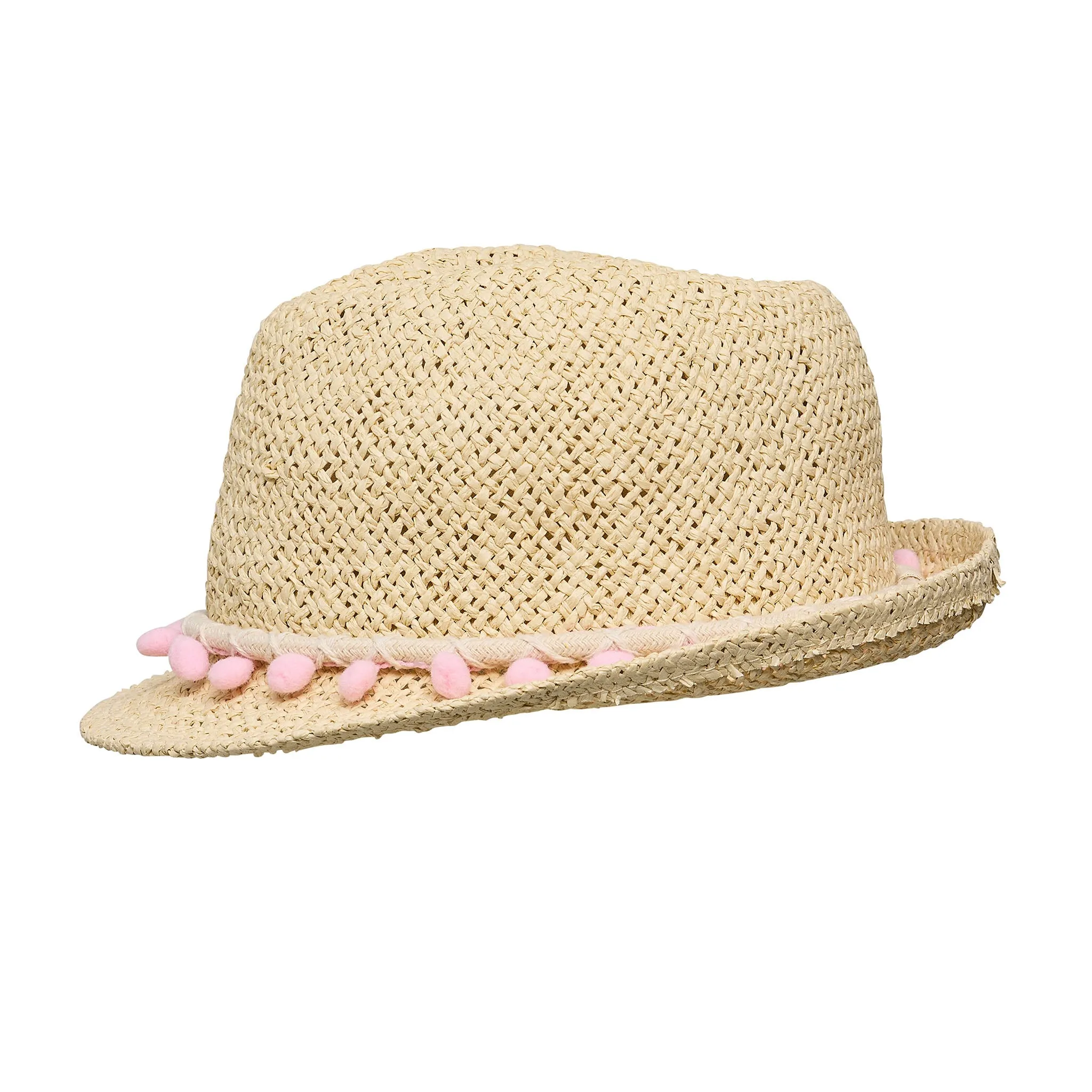 Pink Pompom Fedora